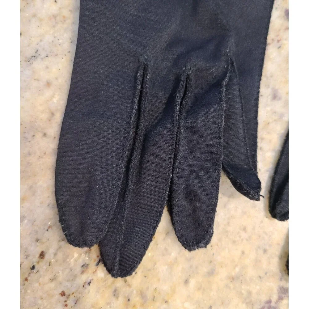 Vintage Womens Size M Black Nylon Formal 8